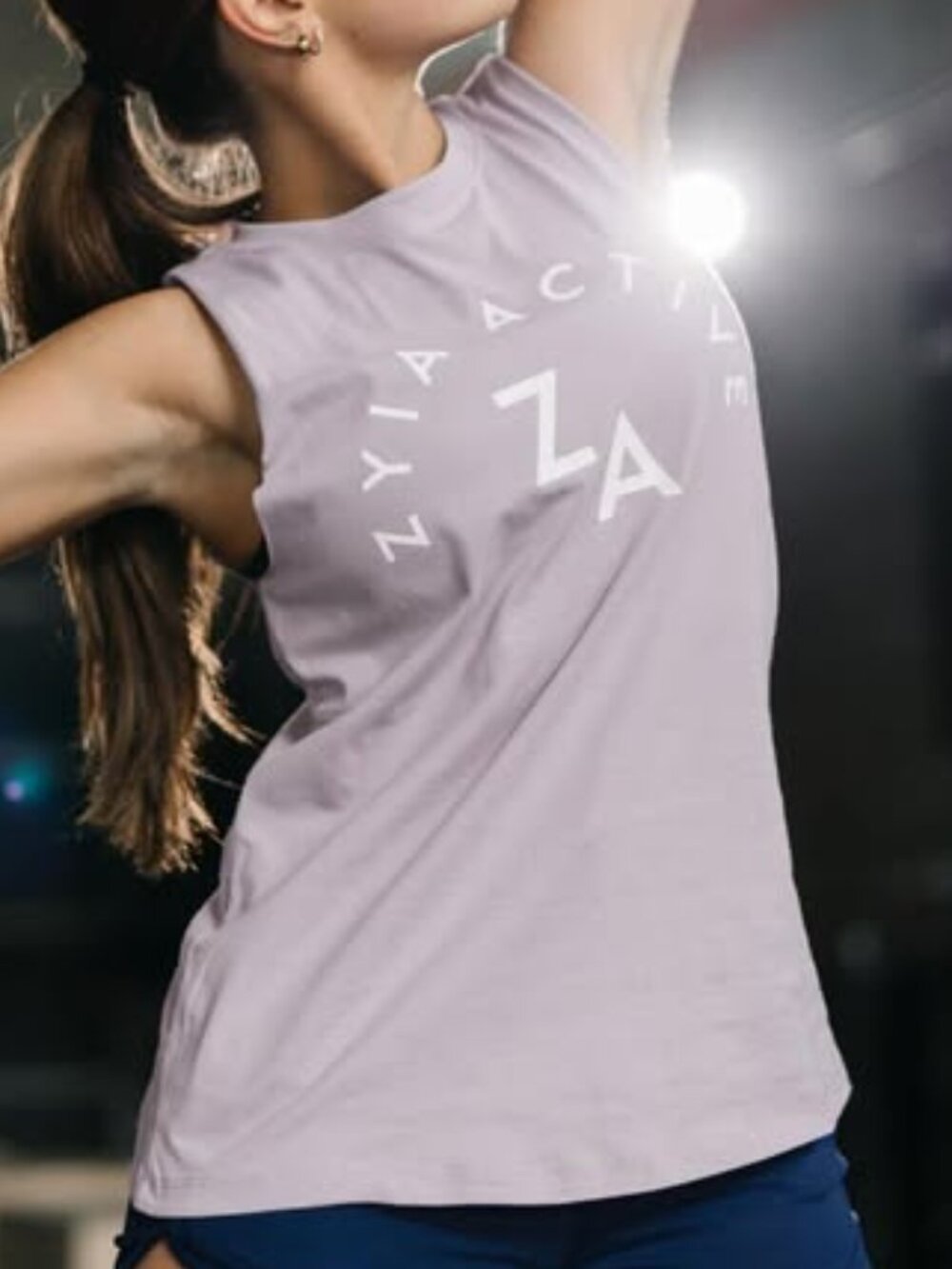 ZYIA Lilac ZA Gym Tank, NWT